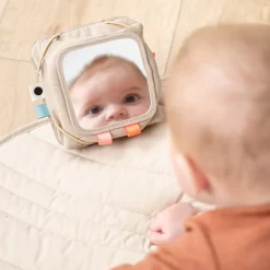 Baby kontrastkortholder - Deer friends - Sand