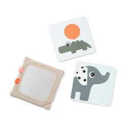 Baby kontrastkortholder - Deer friends - Sand