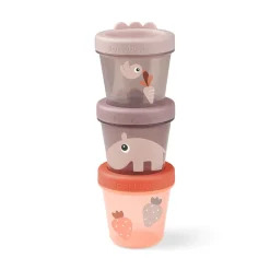 Babymad bøtte 3 stk. - Ozzo - Pudder