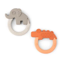 Bidering 2 stk. - Deer friends - Papaya/Sand