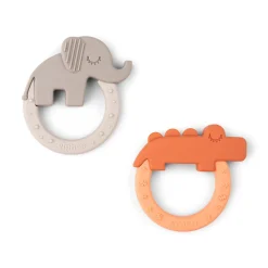 Bidering 2 stk. - Deer friends - Papaya/Sand