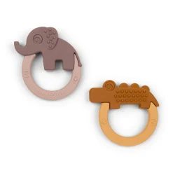 Bidering 2 stk. - Deer friends - Mustard/Pudder