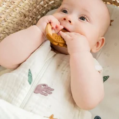 Bidering 2 stk. - Deer friends - Mustard/Pudder