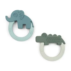 Bidering 2 stk. - Deer friends - Grøn/Blå