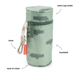 Børne termo drikkedunksholder - Croco - Grøn