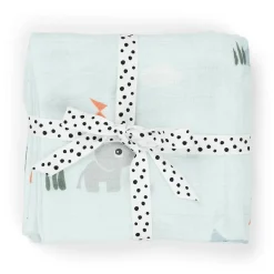 Burp cloth 2-pack - Playground - Blue