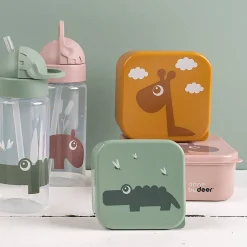 Drikkedunk m/sugerør - Croco - Grøn - 350 ml