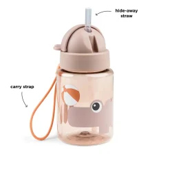 Drikkedunk m/sugerør - Playground - Pudder - 280 ml