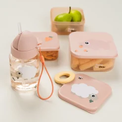 Drikkedunk m/sugerør - Tiny farm - Pudder - 280 ml