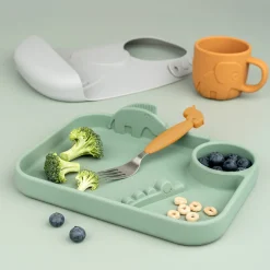 Easy-grip bestiksæt - Deer friends - Mustard