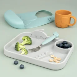 Easy-grip bestiksæt - Deer friends - Blå