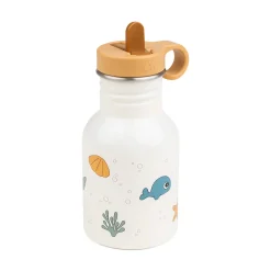 Flaske rustfrit stål - Sea friends - Beige - 350 ml