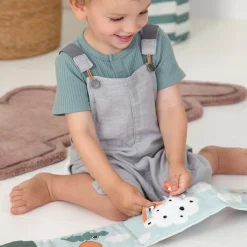 Folde-ud stofbog - Croco - Grøn