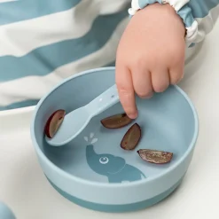 Foodie bestiksæt - Happy dots - Blå