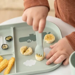 Foodie bestiksæt - Happy dots - Grøn