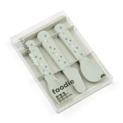 Foodie bestiksæt - Happy dots - Grøn