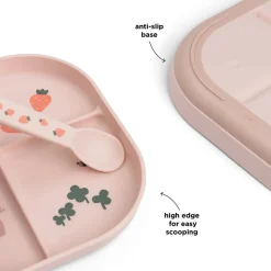 Foodie compartment plate - Tiny farm - Powder
