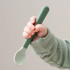 Foodie easy-grip babyske 3-pak - Grøn