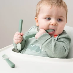 Foodie easy-grip babyske 3-pak - Grøn