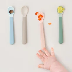 Foodie easy-grip babyske 3-pak - Grøn
