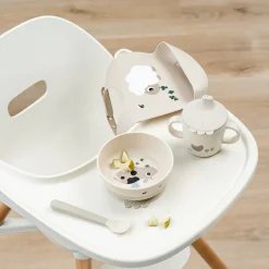 Foodie første spisesæt m/sugekop Tiny farm Sand