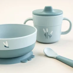 Foodie første spisesæt m/sugekop - Elphee - Blå