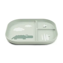 Foodie inddelt tallerken - Croco - Grøn