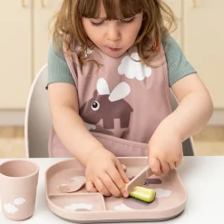 Foodie inddelt tallerken - Happy clouds - Pudder