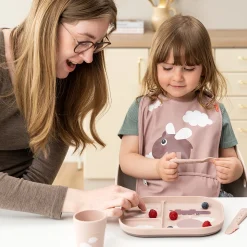 Foodie inddelt tallerken - Happy clouds - Pudder