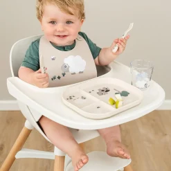 Foodie inddelt tallerken - Tiny farm - Sand