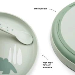 Foodie tallerken sæt - Croco - Grøn