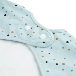 Hagesmæk m/ærmer og lomme - Happy dots - Blå