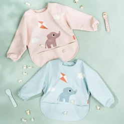 Hagesmæk m/ærmer og lomme - Playground - Blå