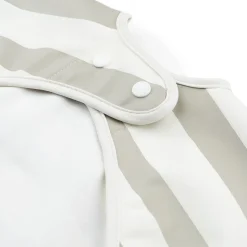 Hagesmæk m/ærmer og lomme - Striber - Sand