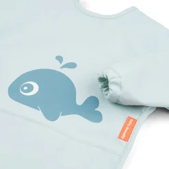 Hagesmæk m/ærmer og lomme - Wally - Blå