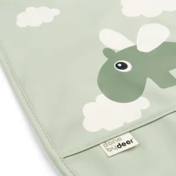 Hagesmæk m/velcro - Happy Clouds - Grøn