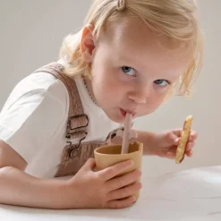 Kiddish mini kop - Croco - Mustard