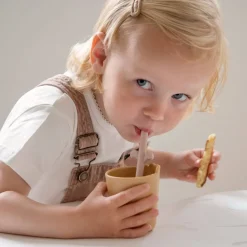 Kiddish mini kop 2 stk. - Croco - Mustard