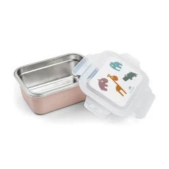 Madkasse i rustfrit stål - Deer friends - Pudder