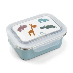 Madkasse i rustfrit stål - Deer friends - Blå