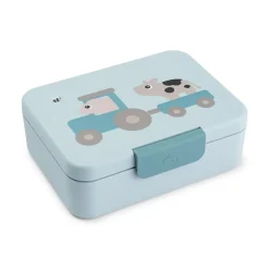 Madkasse m/opdeler Tiny farm Blå