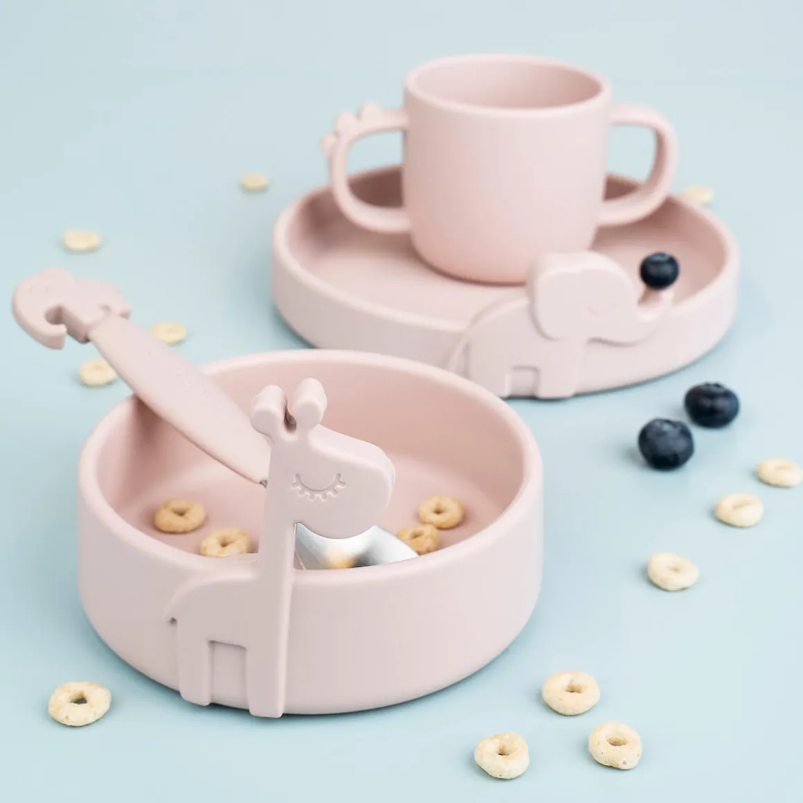 Peekaboo kop med 2 håndtag - Croco - Pudder