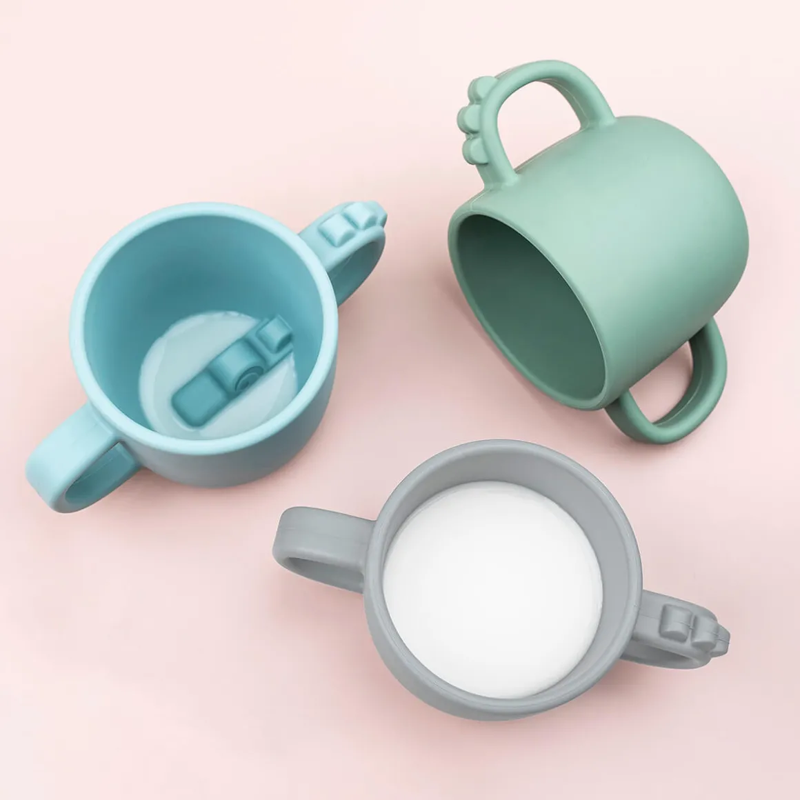 Peekaboo kop med 2 håndtag - Croco - Blå