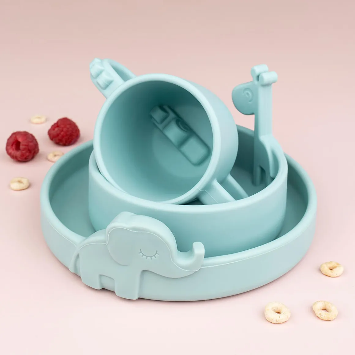 Peekaboo kop med 2 håndtag - Croco - Blå