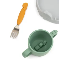 Peekaboo spisesæt - Deer friends - Farvemix