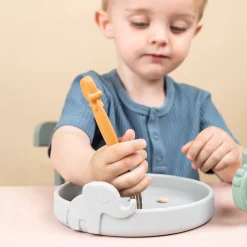 Peekaboo spisesæt - Deer friends - Farvemix