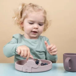 Peekaboo spisesæt - Deer friends - Pudder