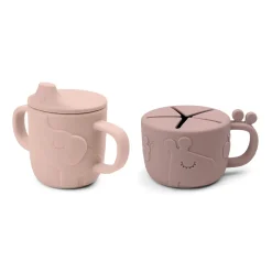 Peekaboo tud/snack kop sæt - Deer friends - Pudder