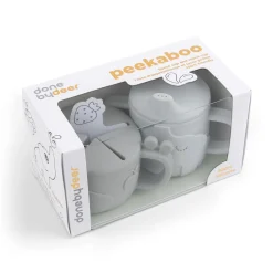 Peekaboo tud/snack kop sæt - Deer friends - Grå