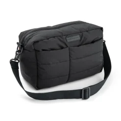 Quiltet barnevognstaske - sort